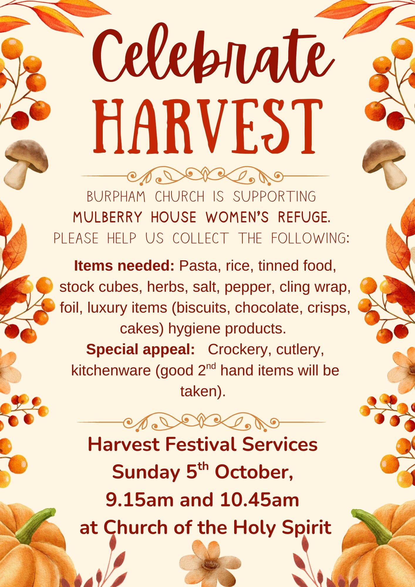 Harvest Flyer